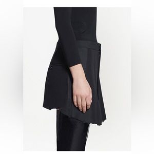 Balenciaga authentic black tuxedo wool raw-edge skirt. NWT. Size FR 36, fits S/M